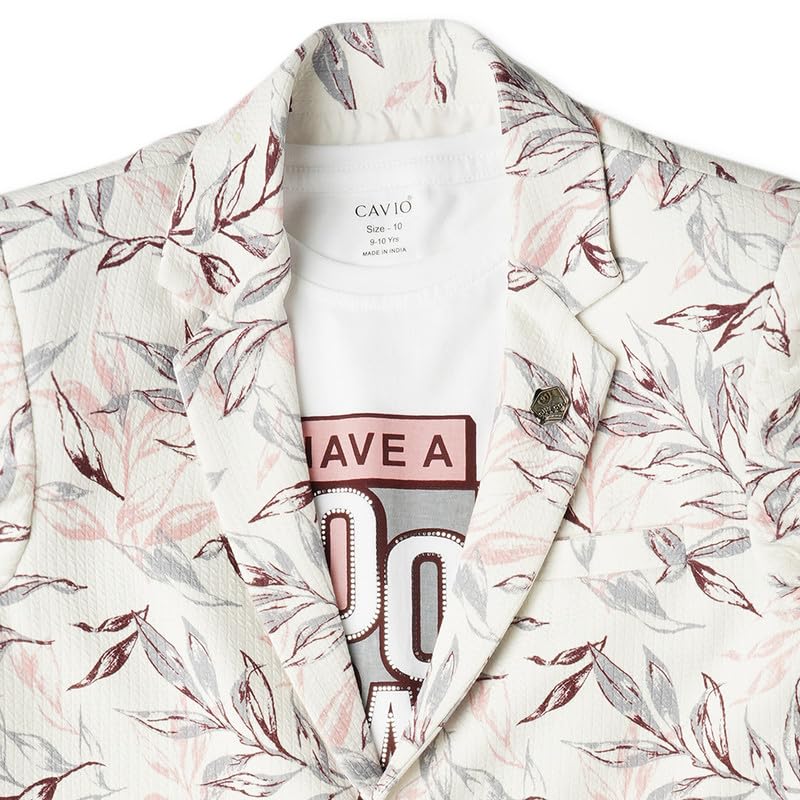 CAVIO Boys Printed Blazer with T-Shirt - Image 5